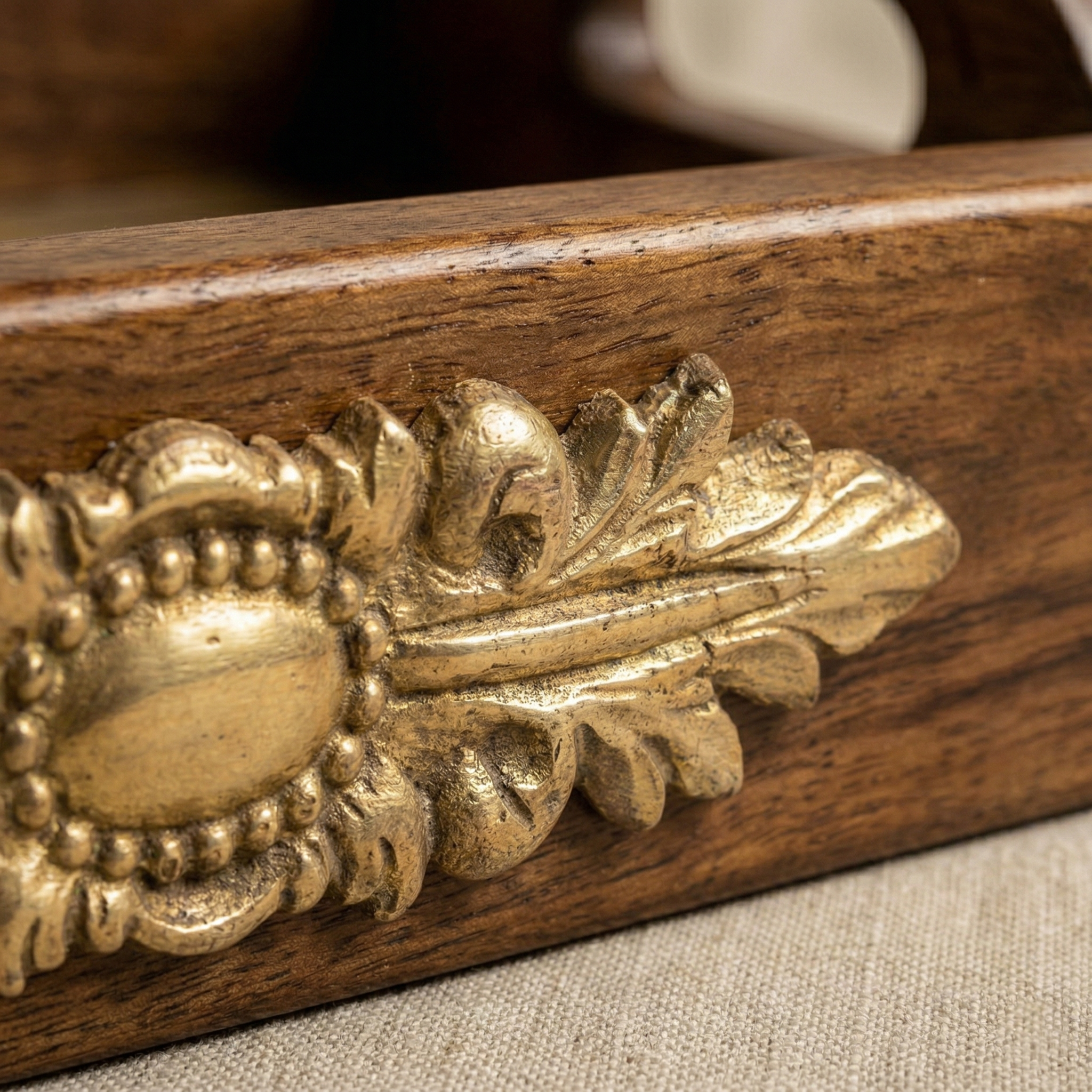 Darbar Walnut Teak Tray