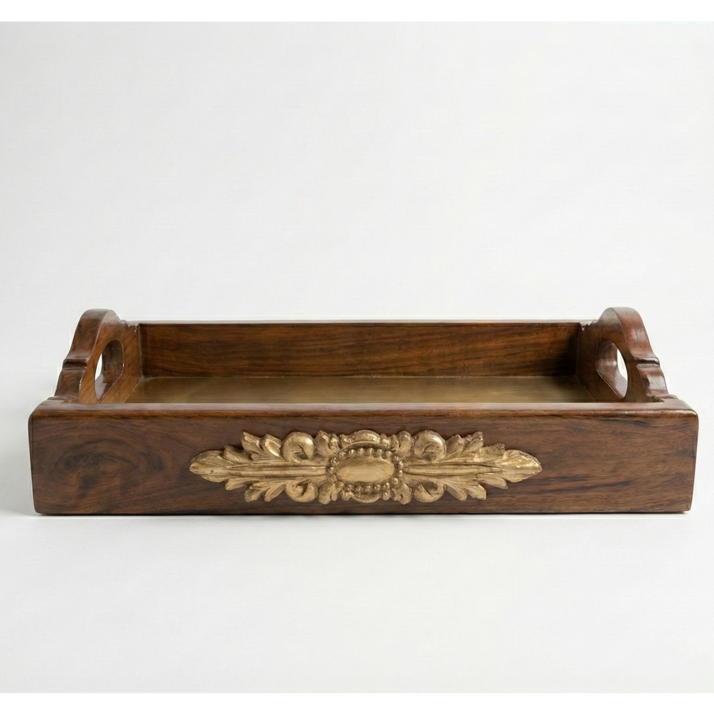 Darbar Walnut Teak Tray