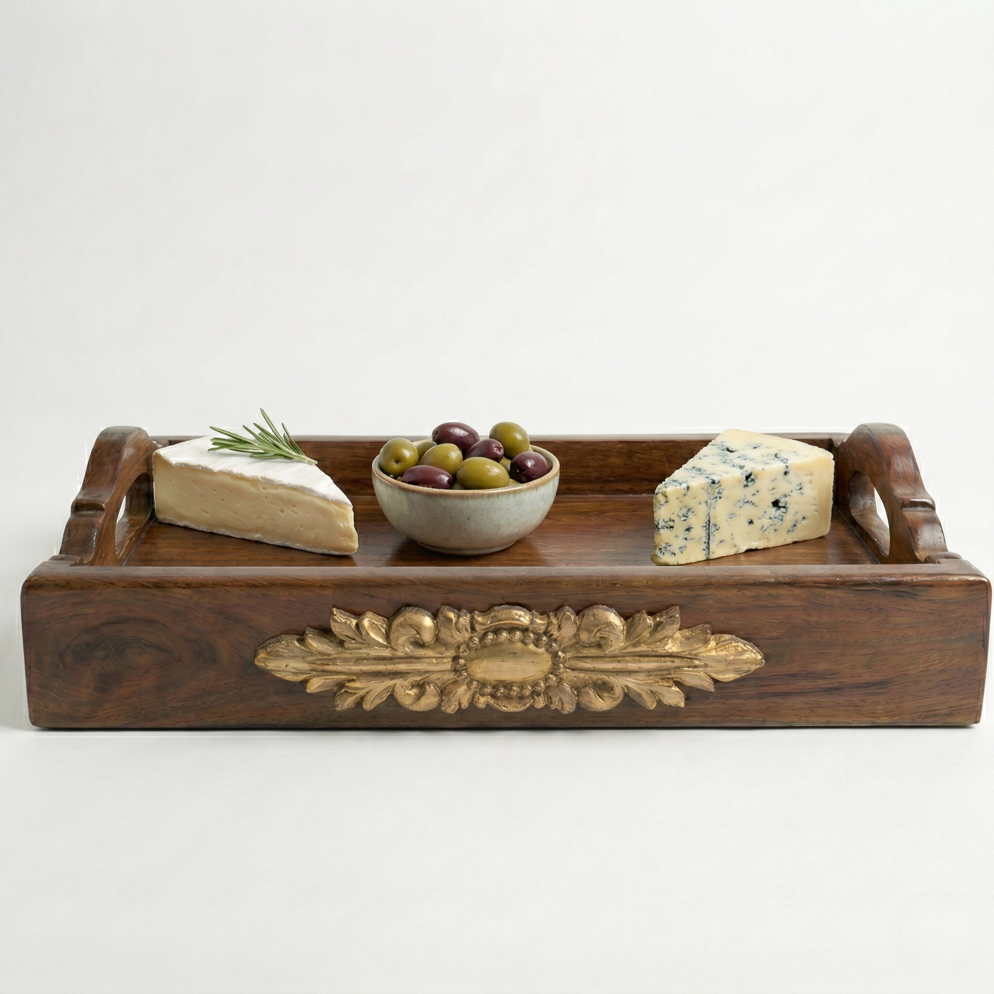 Darbar Walnut Teak Tray