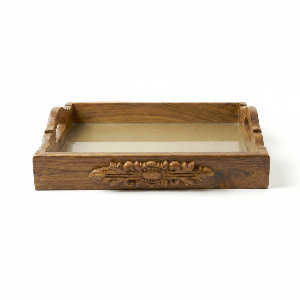 Darbar Natural Teak Tray