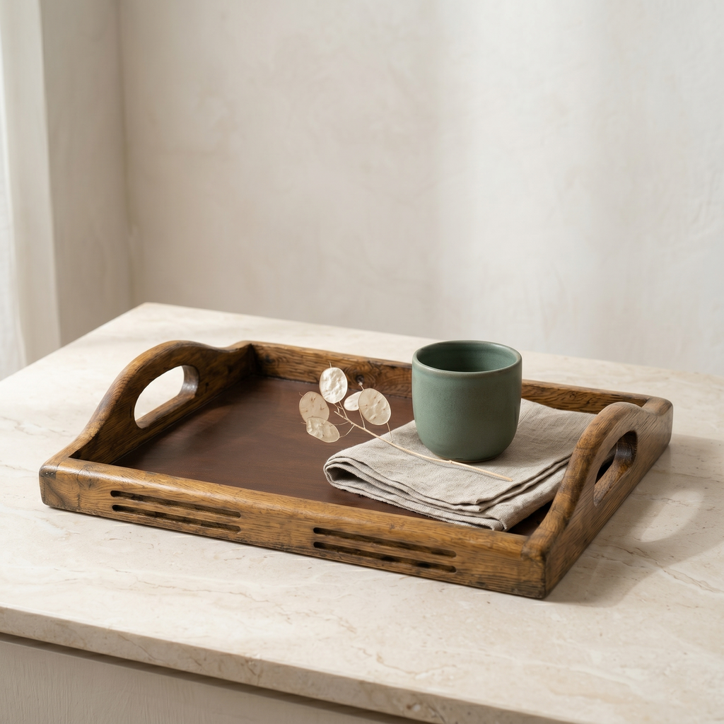 Grooved Ochre Tray