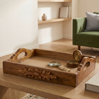 Darbar Natural Teak Tray