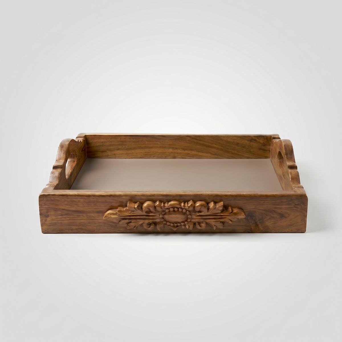 Darbar Natural Teak Tray