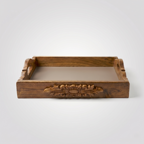 Darbar Natural Teak Tray