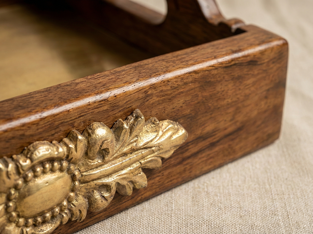 Darbar Walnut Teak Tray