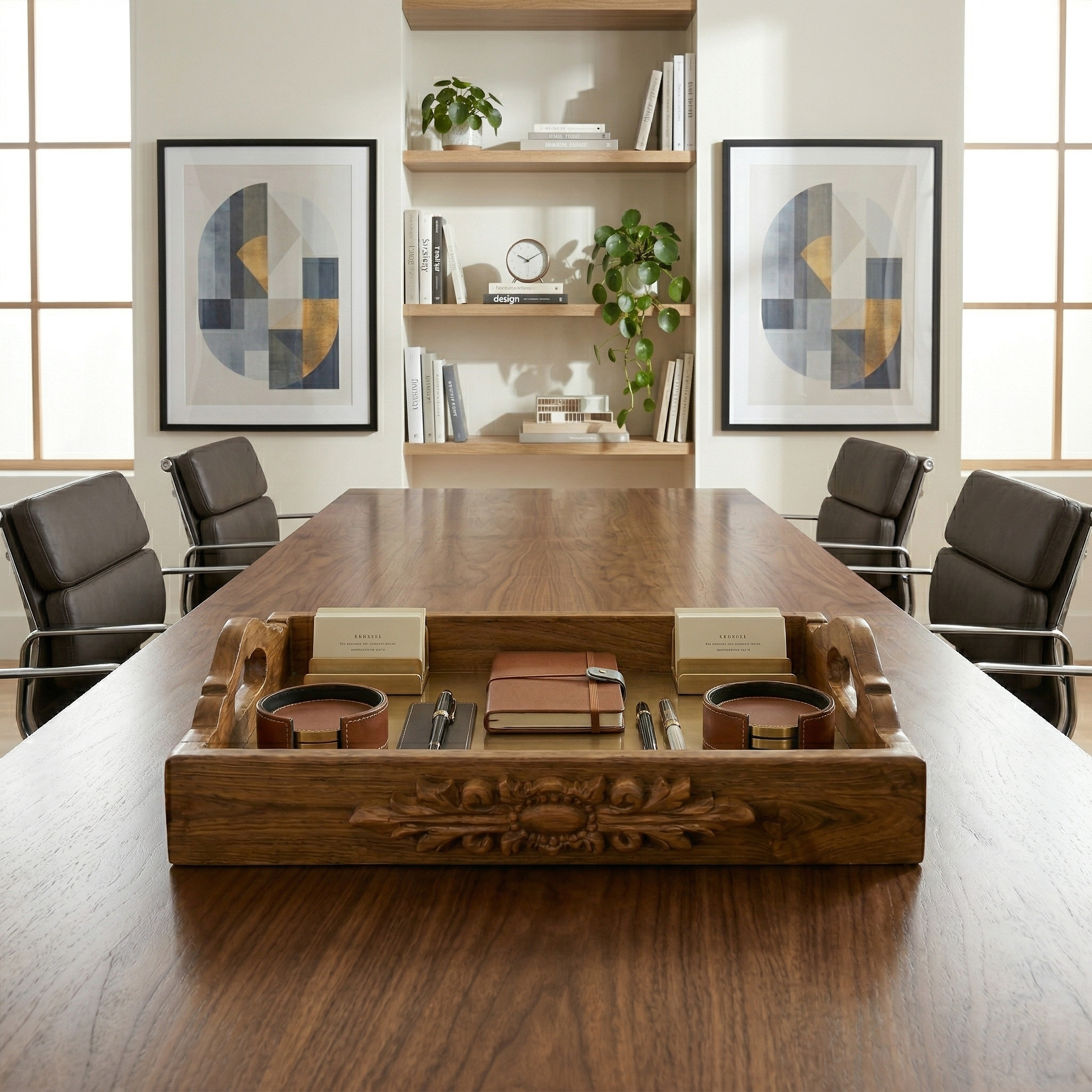 Darbar Natural Teak Tray