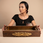 Darbar Walnut Teak Tray