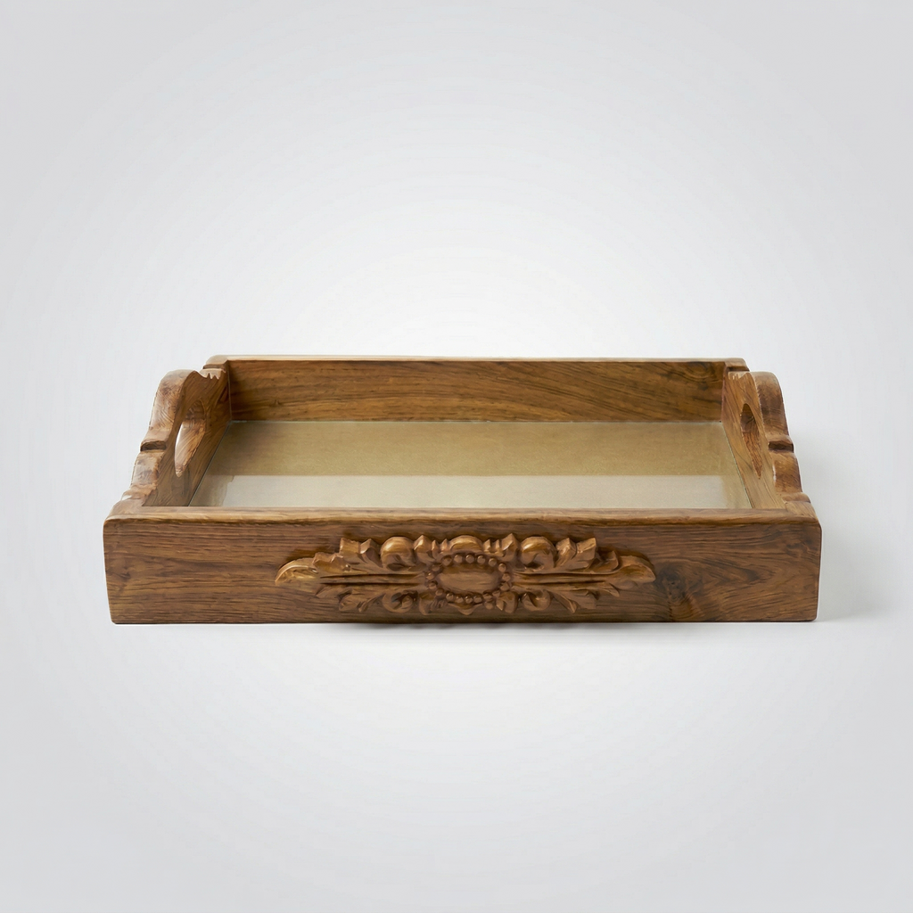Darbar Natural Teak Tray