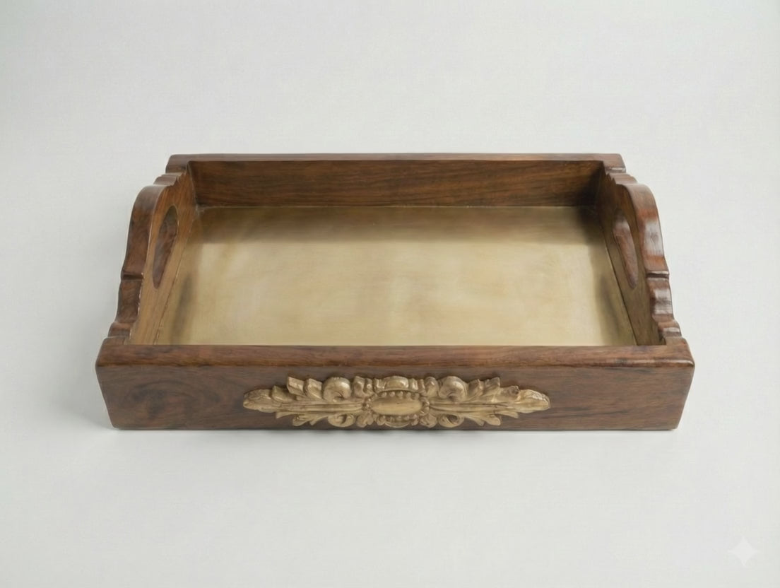 Darbar Walnut Teak Tray